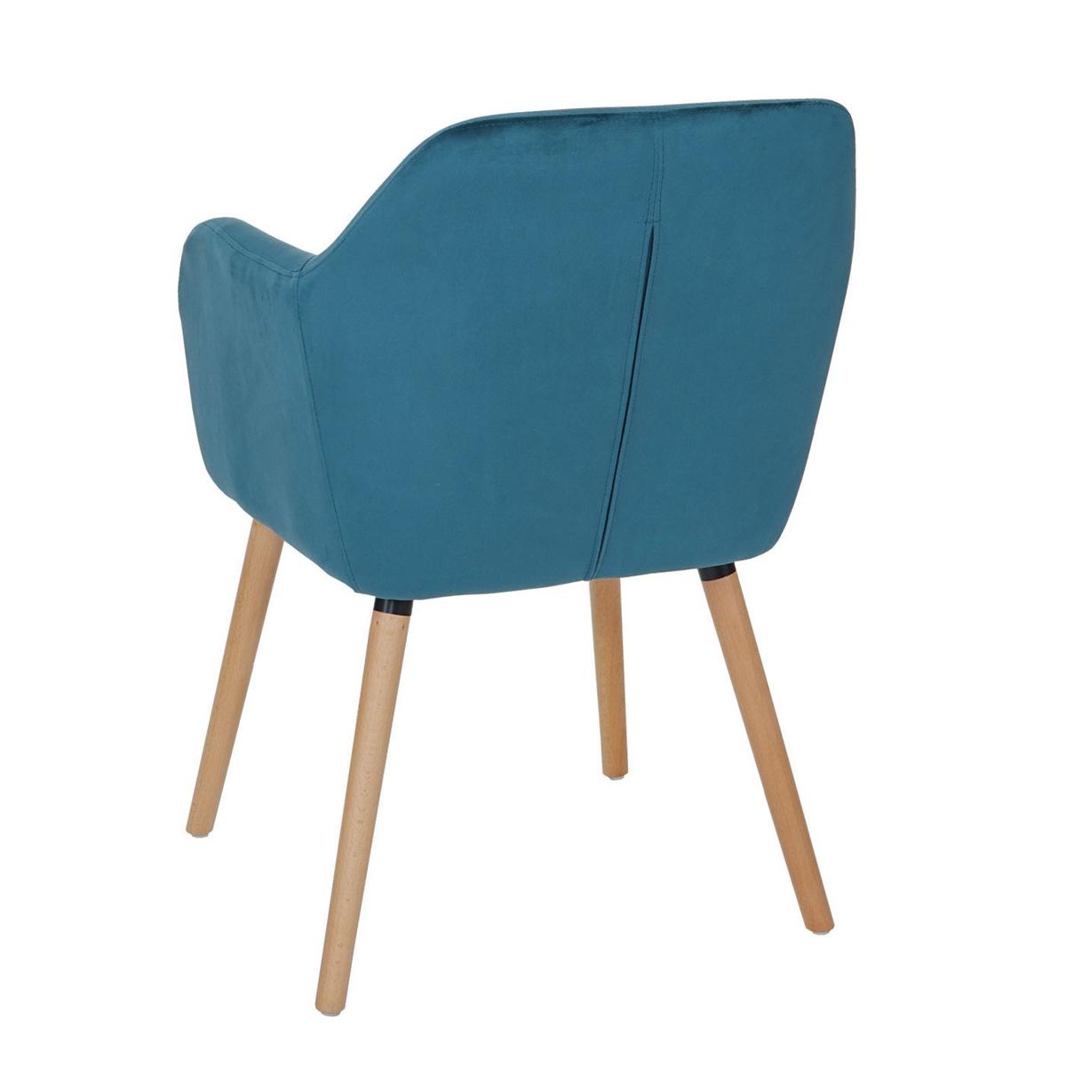 ESSZIMMERSTUHL Petrol - Petrol, Textil (58/88/64cm) - MCW