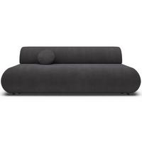 3-SITZER SCHLAFSOFA Graphit Chenille - Schwarz, Kunststoff/Textil (214/74/100cm) - Selsey