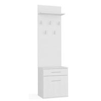 SCHUHSCHRANK Weiß 50/180/35 - Weiß, Holzwerkstoff (50/180/35cm) - RAUMHIRSCH FURNITURE
