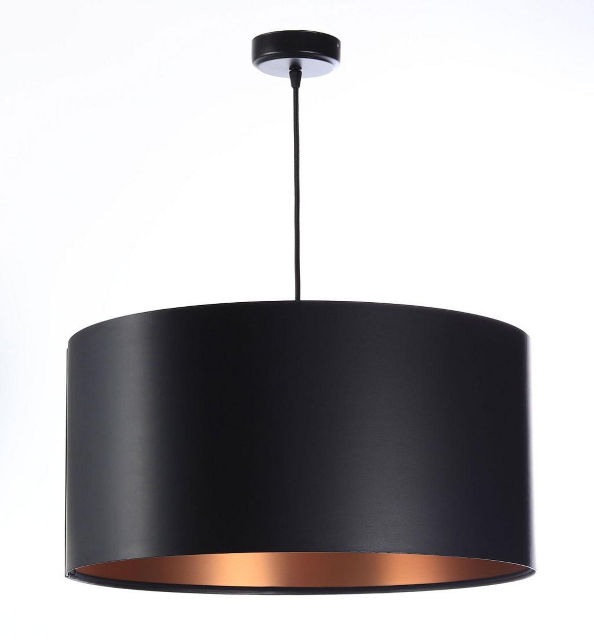 HÄNGELEUCHTE Kupfer 50/25 cm - Schwarz/Kupferfarben, Kunststoff (50/0.8/25cm) - ONZENO