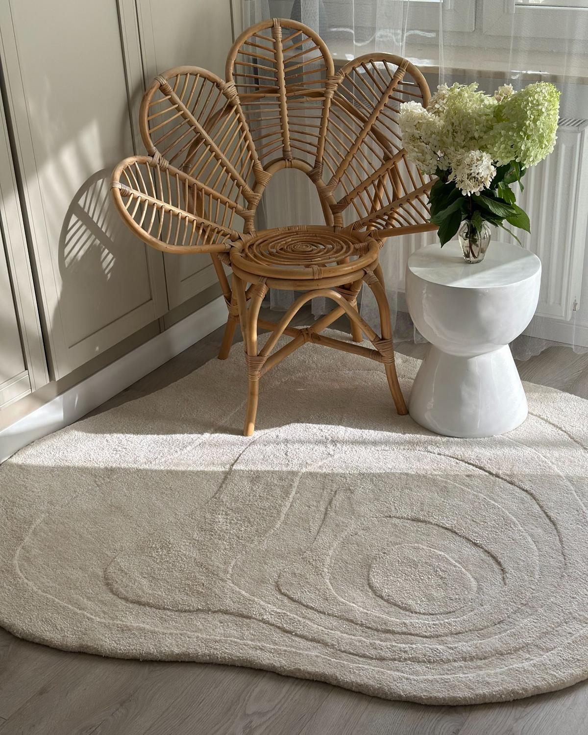 KURZFLOR-TEPPICH Beige 160/160 cm Gorano - Beige, Textil (160/160cm) - Beliani