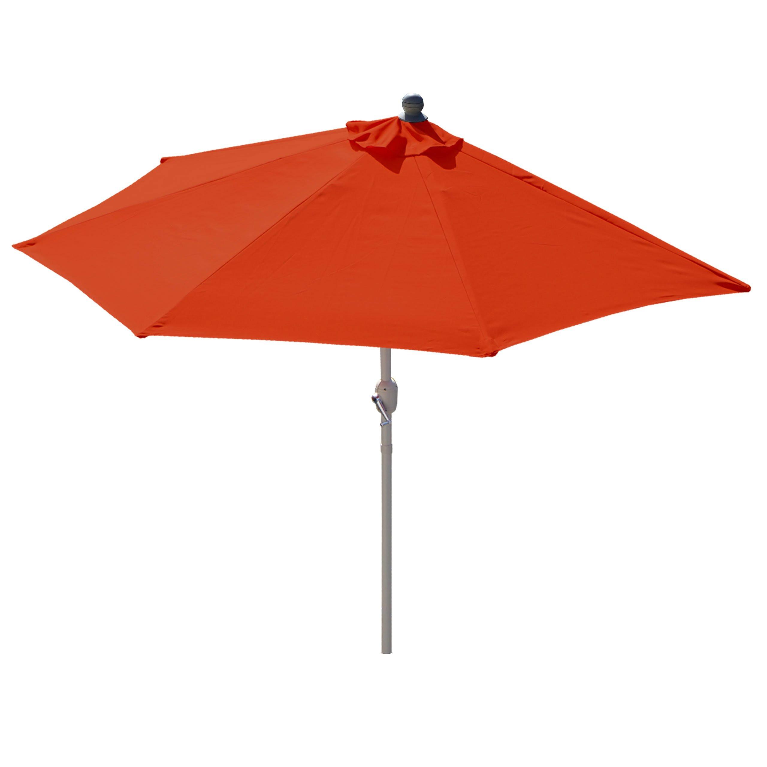 SONNENSCHIRM I HALBRUND UV 50+ Orange - Orange, Textil (260/135cm) - MCW