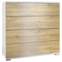 KOMMODE Pavos Eiche Evoke - Eiche San Remo, Holzwerkstoff (76/76/35cm) - Vladon