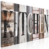 KUNSTDRUCK Braun 120/40 cm - Braun/Grau, Textil (120/40cm) - KUNSTLOFT
