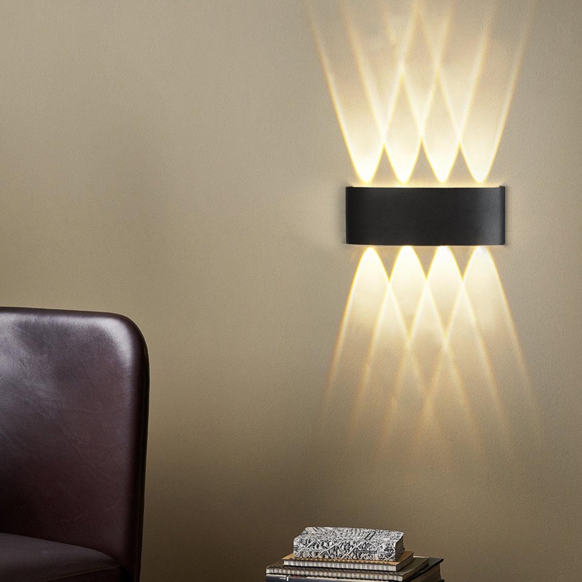 LED WANDLEUCHTE Herz - Schwarz, Metall (5/8/22cm) - Nettlife