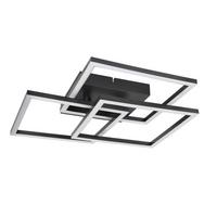 LED DECKENLEUCHTE Lysven 40/40/8.7 cm - Schwarz, Kunststoff (40/40/8.7cm) - ZMH