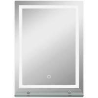 BADSPIEGEL Aluminium Hartglas Silber - Silberfarben, Metall (2.7/70/50cm) - Kleankin