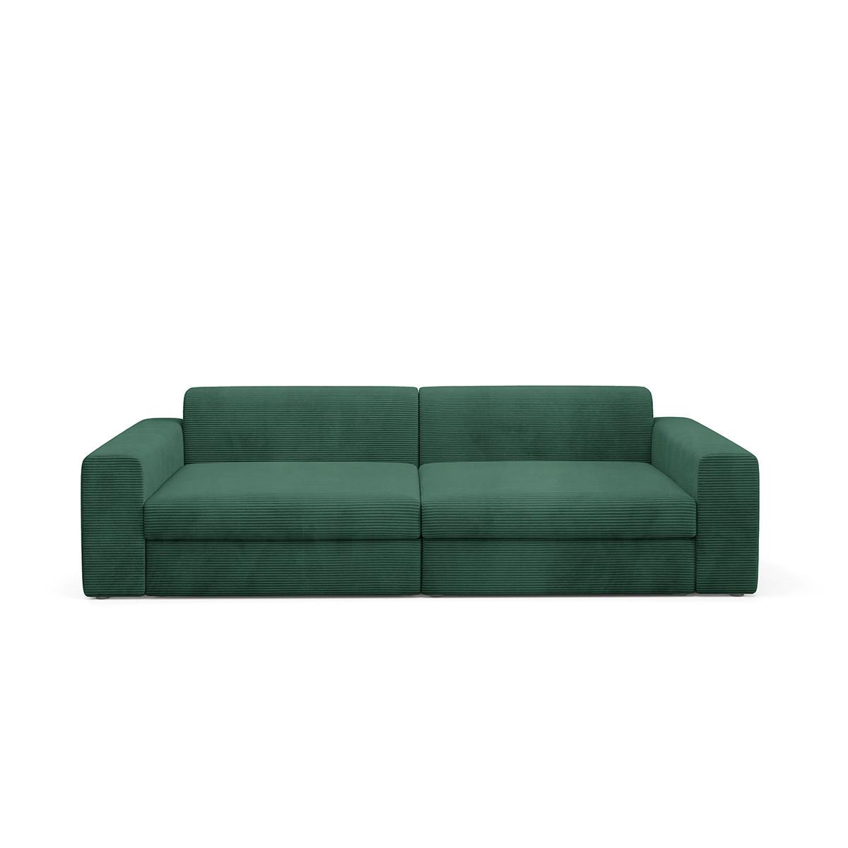 SOFA Paola 3 Sitzplätze Tannengrün - Waldgrün, Holz (272/86/120cm) - Petits-meubles