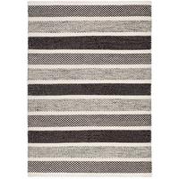 HANDWEBTEPPICH 2-Seitiger Skandi, modern 80x150 cm - Grau, Textil (80/150cm) - Rug and Roll