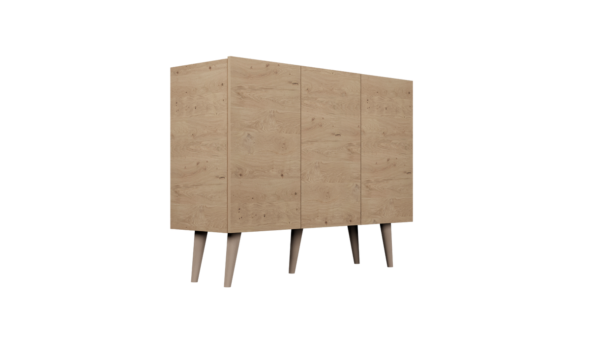 KOMMODE Toronto Eiche 39,9/95,5/120 - Eiche Artisan, Holzwerkstoff (40/96/120cm) - RAUMHIRSCH FURNITURE
