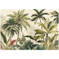 FOTOTAPETE Blätter Grün Dschungel Natur Wohnzimmer 150x105 - Multicolor, Papier (150/105cm) - Wallarena