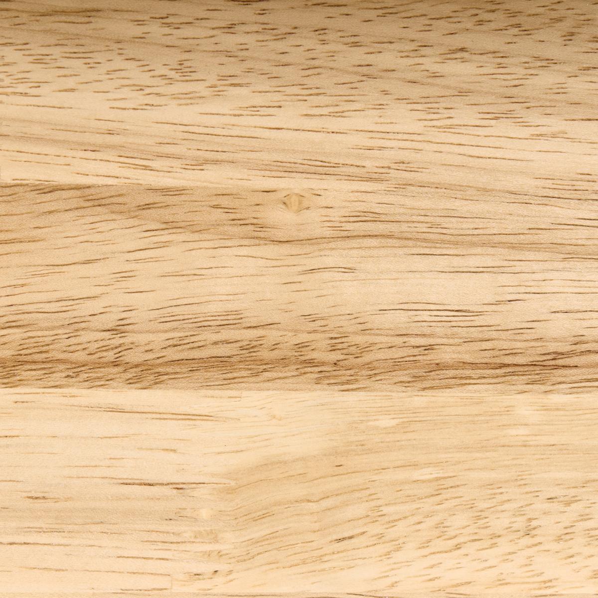 BETT ohne Kopfteil 160/200 cm Gummibaumholz Hellbraun Antras - Hellbraun, Holz (160/200cm) - Beliani