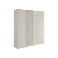 KLEIDERSCHRANK Como 4D - Kaschmir, Holzwerkstoff/Metall (205/220/55cm) - MIRJAN24