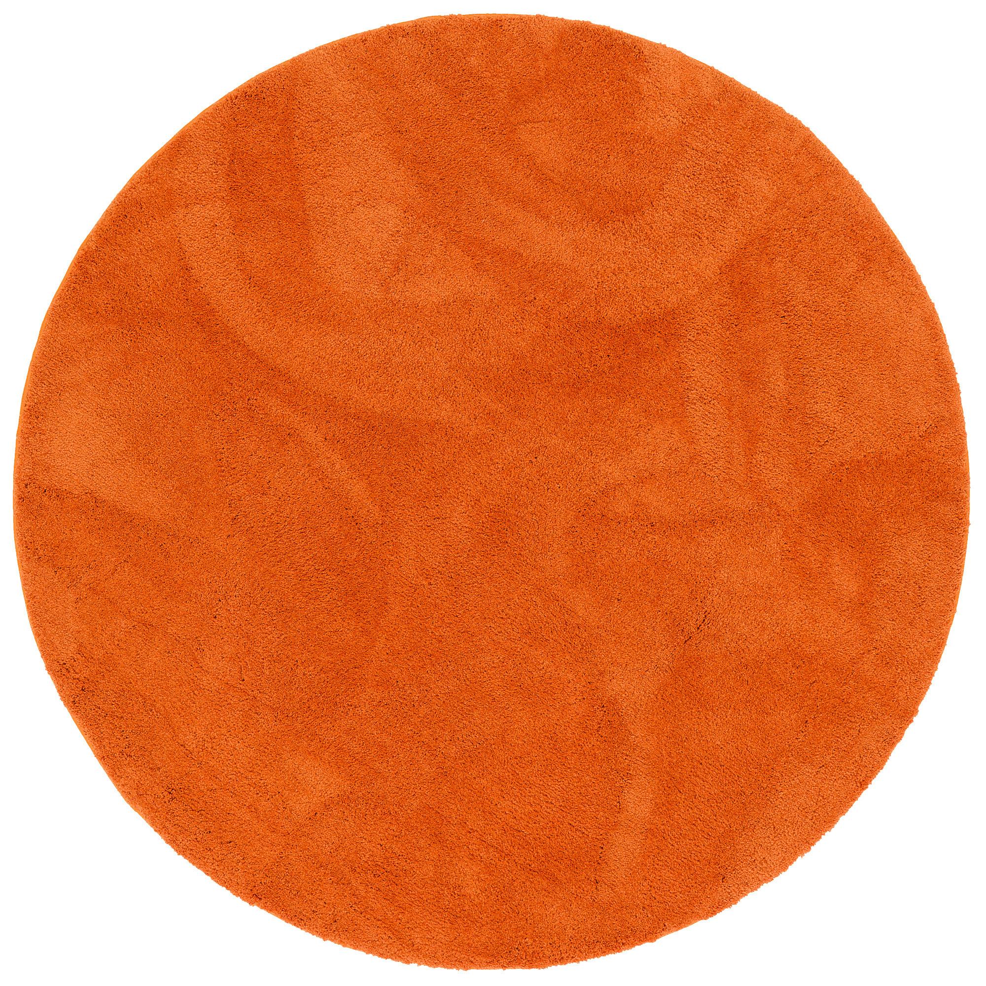 SUPER SOFT KINDER HOCHFLOR TEPPICH SILKY KIDS RUND - Orange, Textil (120/120cm) - Pergamon