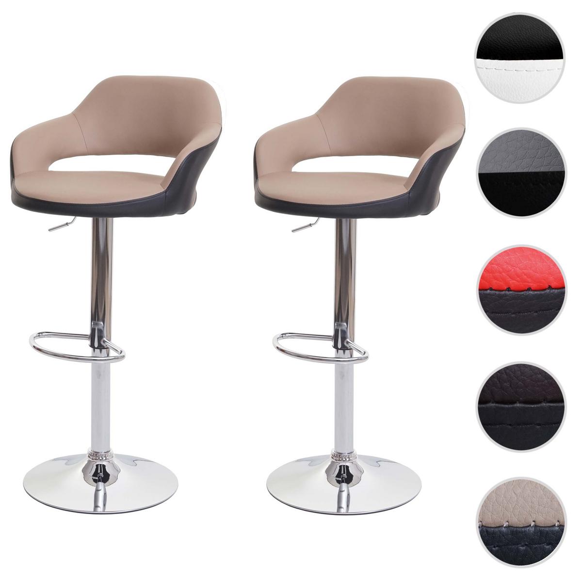 BARHOCKER Beige, Schwarz 2er-Set - Beige/Schwarz, Textil (51/105/55cm) - MCW