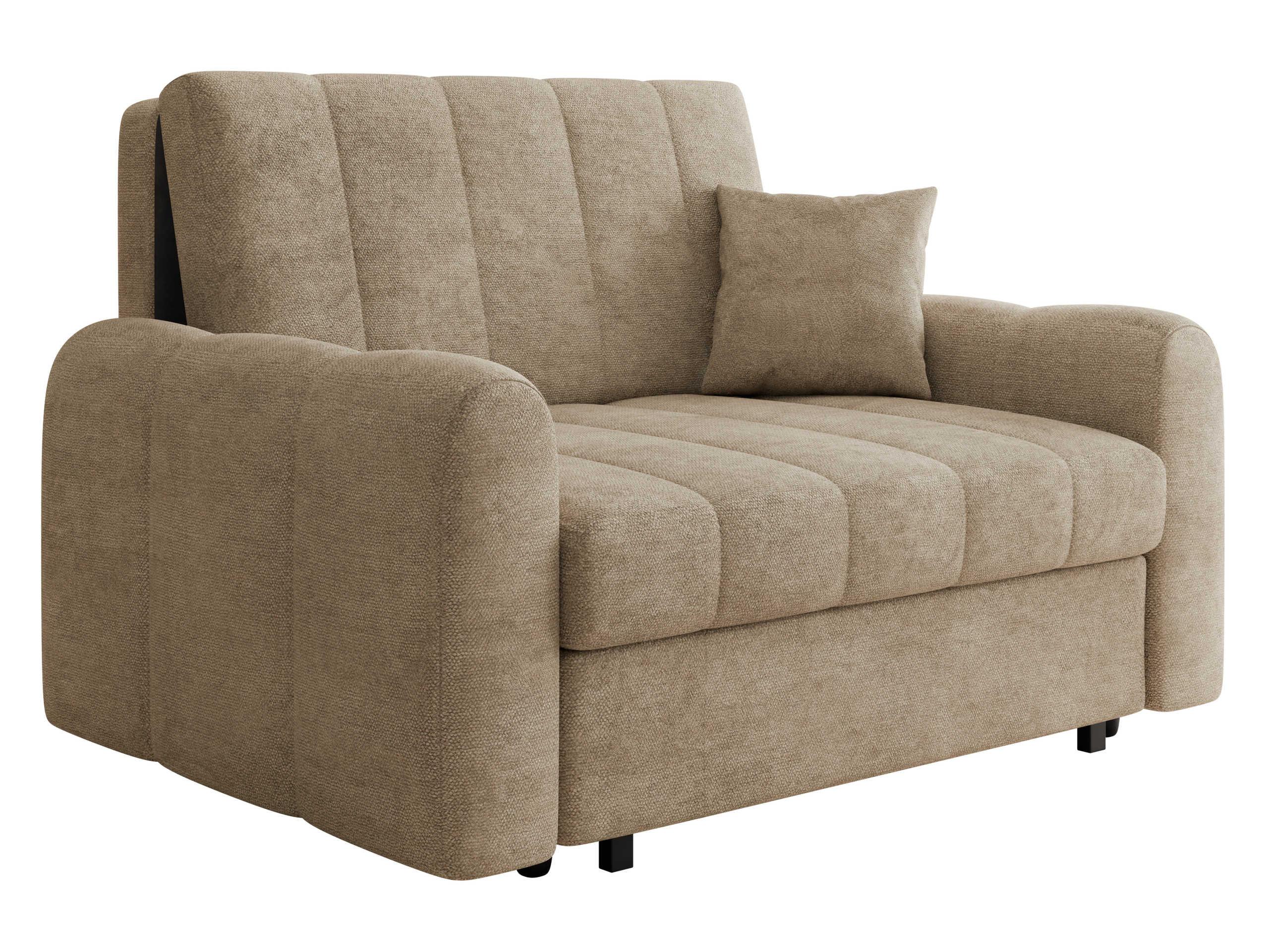 SCHLAFSOFA Viva Moon II - Hellbraun/Schwarz, Holz/Metall (148/85/98cm) - MIRJAN24