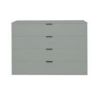 KOMMODE Erna 119x45x87 Pinie Green matt Lack - Grün, Holzwerkstoff (119/87/45cm) - 58aufmkessel