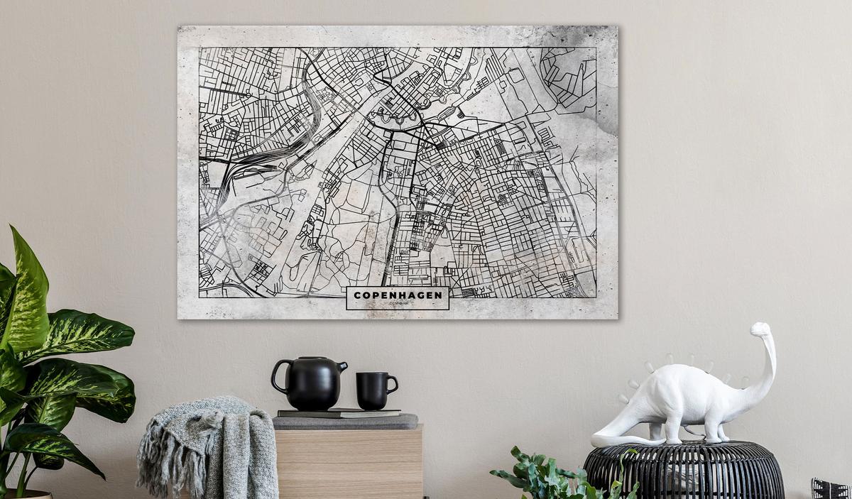 PINNWANDBILDER Schwarz-Weiß 90/60 cm - Schwarz, Naturmaterialien/Textil (90/60cm) - KUNSTLOFT