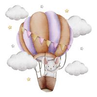 WANDAUFKLEBER 60x70cm - Ballonfahrt - Multicolor, Kunststoff (60/70/0.1cm) - Wallfluent