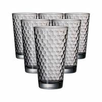 LONGDRINKGLÄSER Favo Grau 400 ml 6er Set - Grau, Glas (0.4L) - Ritzenhoff Breker