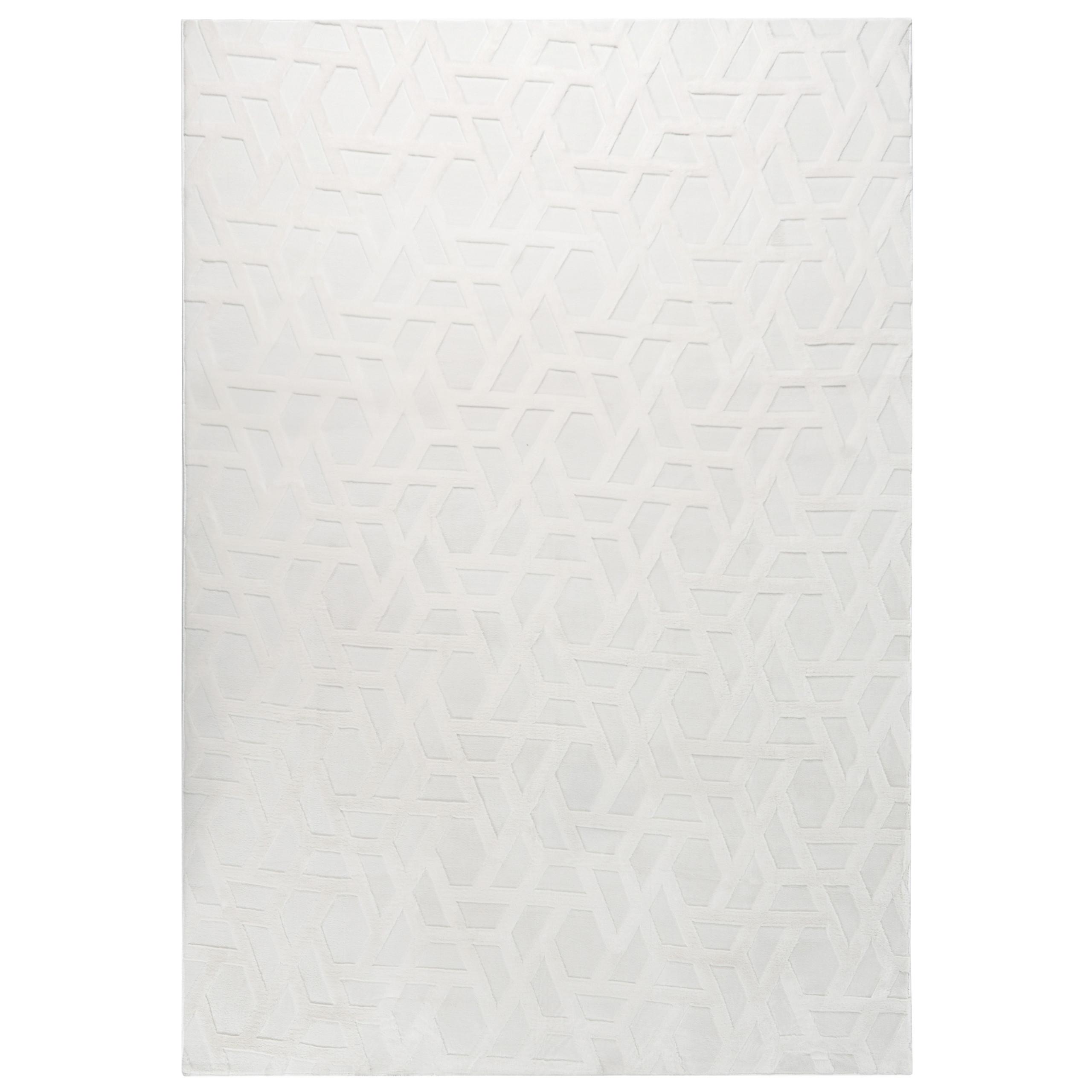 TEPPICH Cremeweiß 160/230 cm Antero - Creme/Weiß, Textil (160/230cm) - Beliani