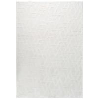 TEPPICH Cremeweiß 160/230 cm Antero - Creme/Weiß, Textil (160/230cm) - Beliani
