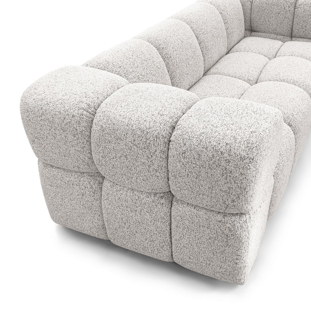 SOFA 3-sitzer Blanche In Bluvel - Grün, Holzwerkstoff/Textil (240/70/96cm) - Fun Möbel