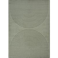 TEPPICHLÄUFER Geometrisch MUOTA Polypropylen Grün 80 x 150 cm - Grün, Textil (80/150cm) - KADIMA DESIGN