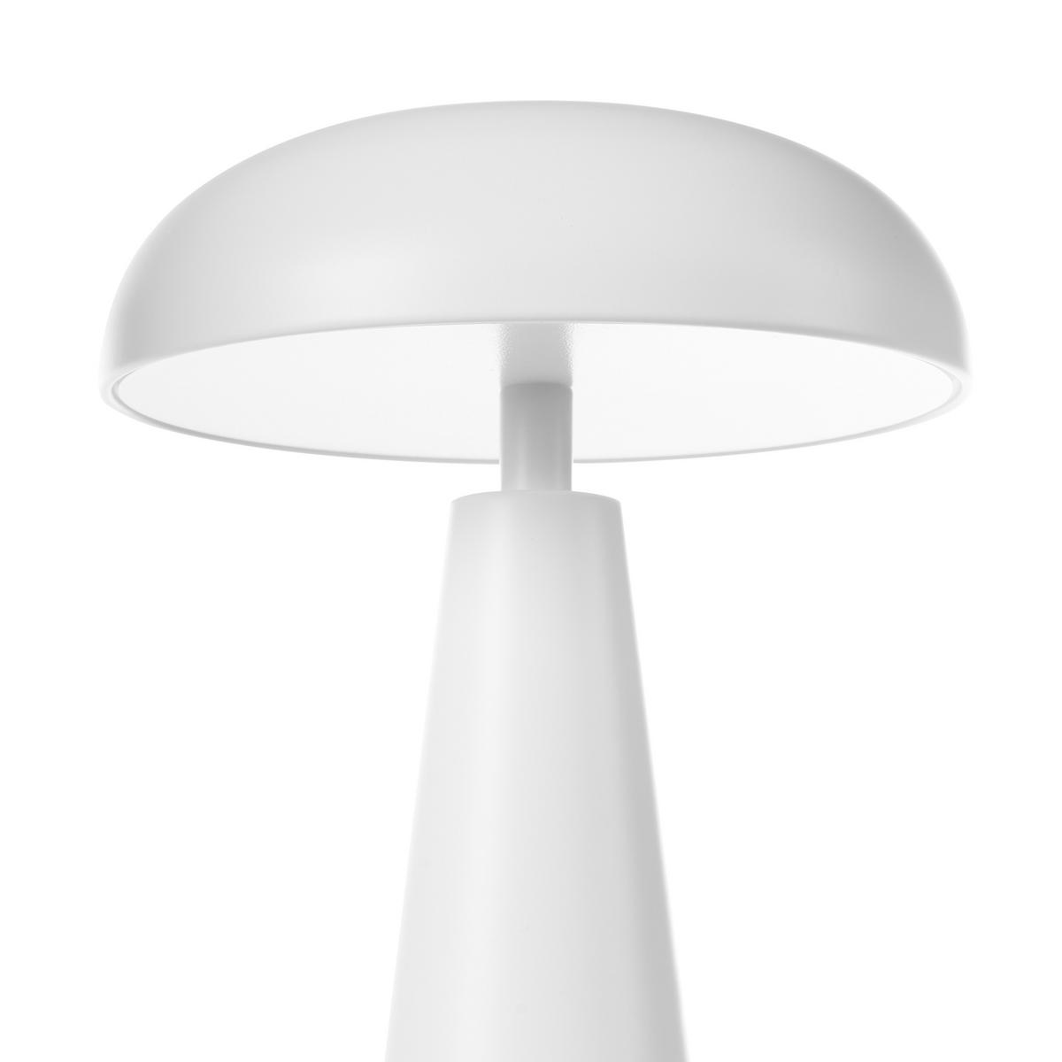 LED-TISCHLEUCHTE Weiß Bocono - Weiß, Metall (15/15/28cm) - Beliani