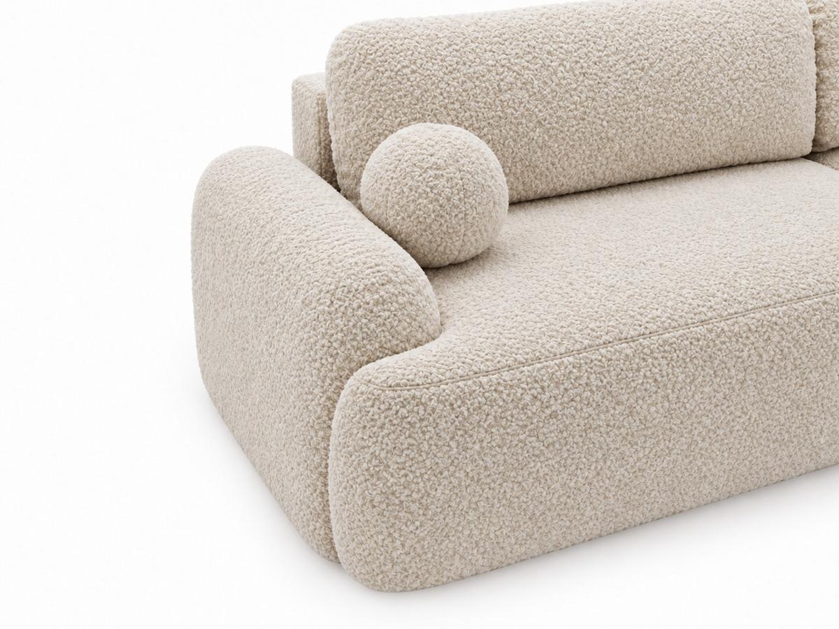 ECKSOFA Aurio Beige Rechts - Beige, Holz/Textil (261/177cm) - Graingold