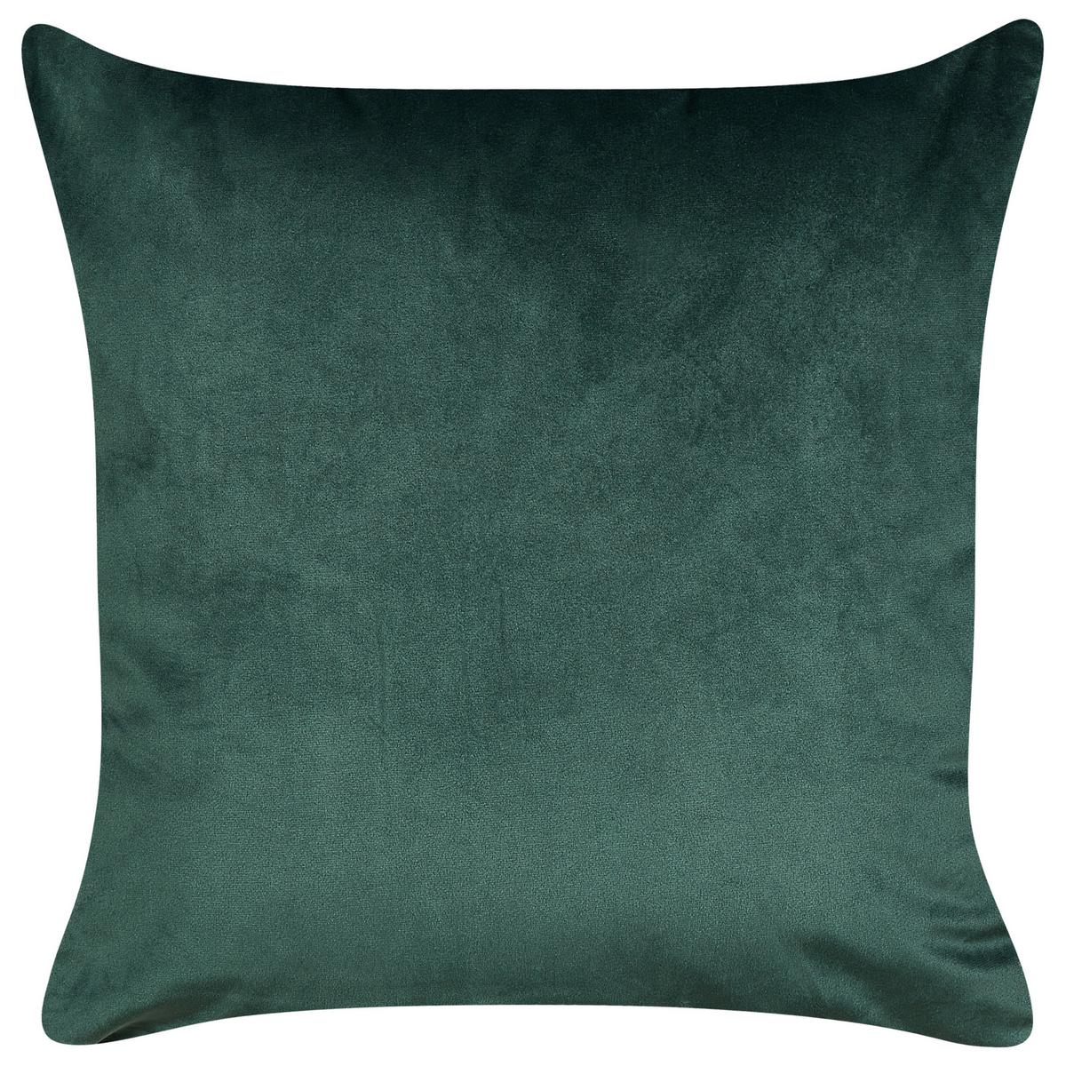 DEKOKISSEN 2er-Set Grün 45/45 cm Bicocca - Weiß/Grün, Textil (45/45cm) - Beliani