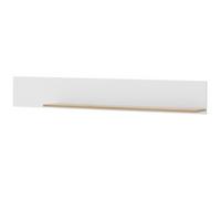WANDBOARD weiß matt, Eiche, Wandregal 150 cm - Eichefarben/Weiß, Holzwerkstoff (150/22/21cm) - Furn.Design