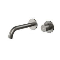 WASCHTISCHARMATUR Unterputz matt grau 28,1/14/6,5 cm - Grau, Metall (28.1/14/6.5cm) - EMKE