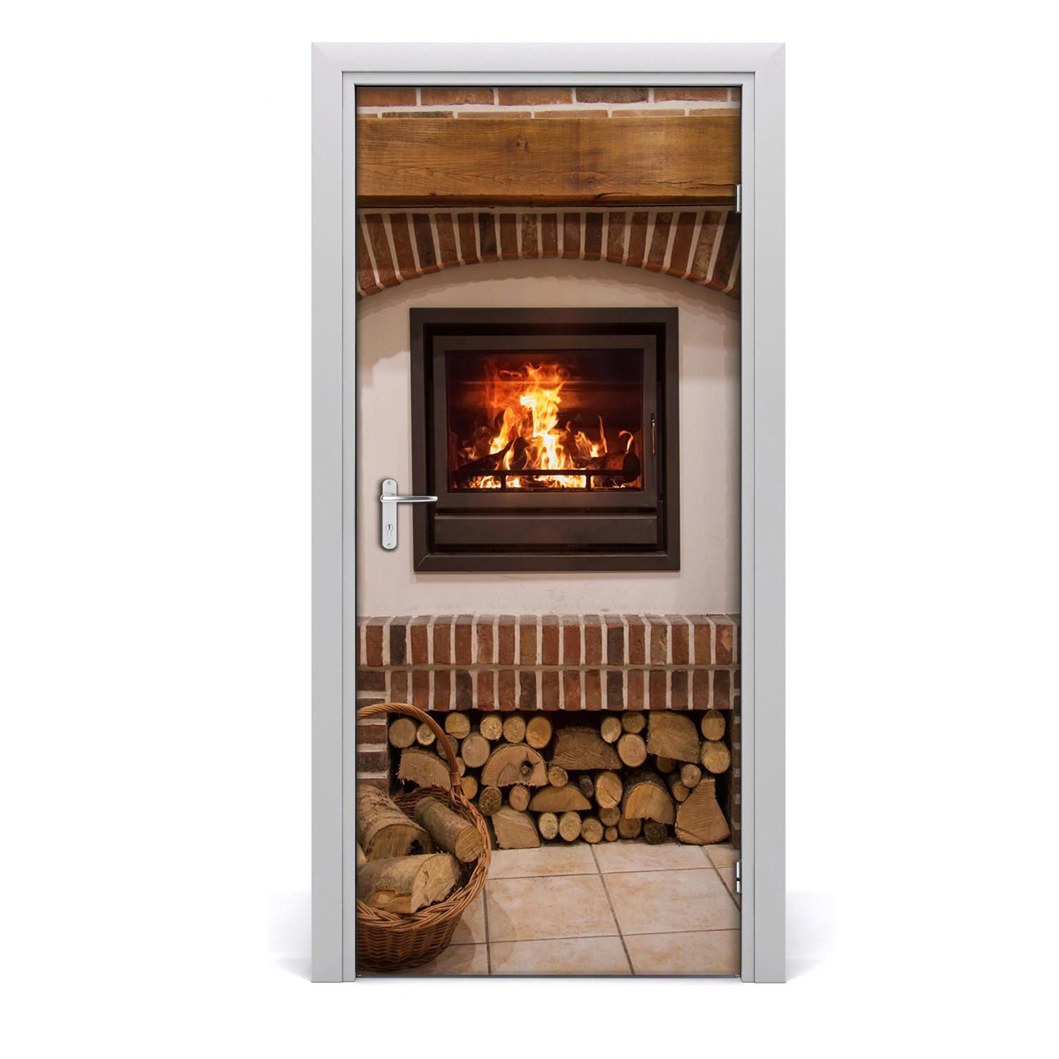 TÜRAUFKLEBER 95x205 cm Dekorativ für Türen - Dunkelbraun, Kunststoff (95/205/0.01cm) - TULUP