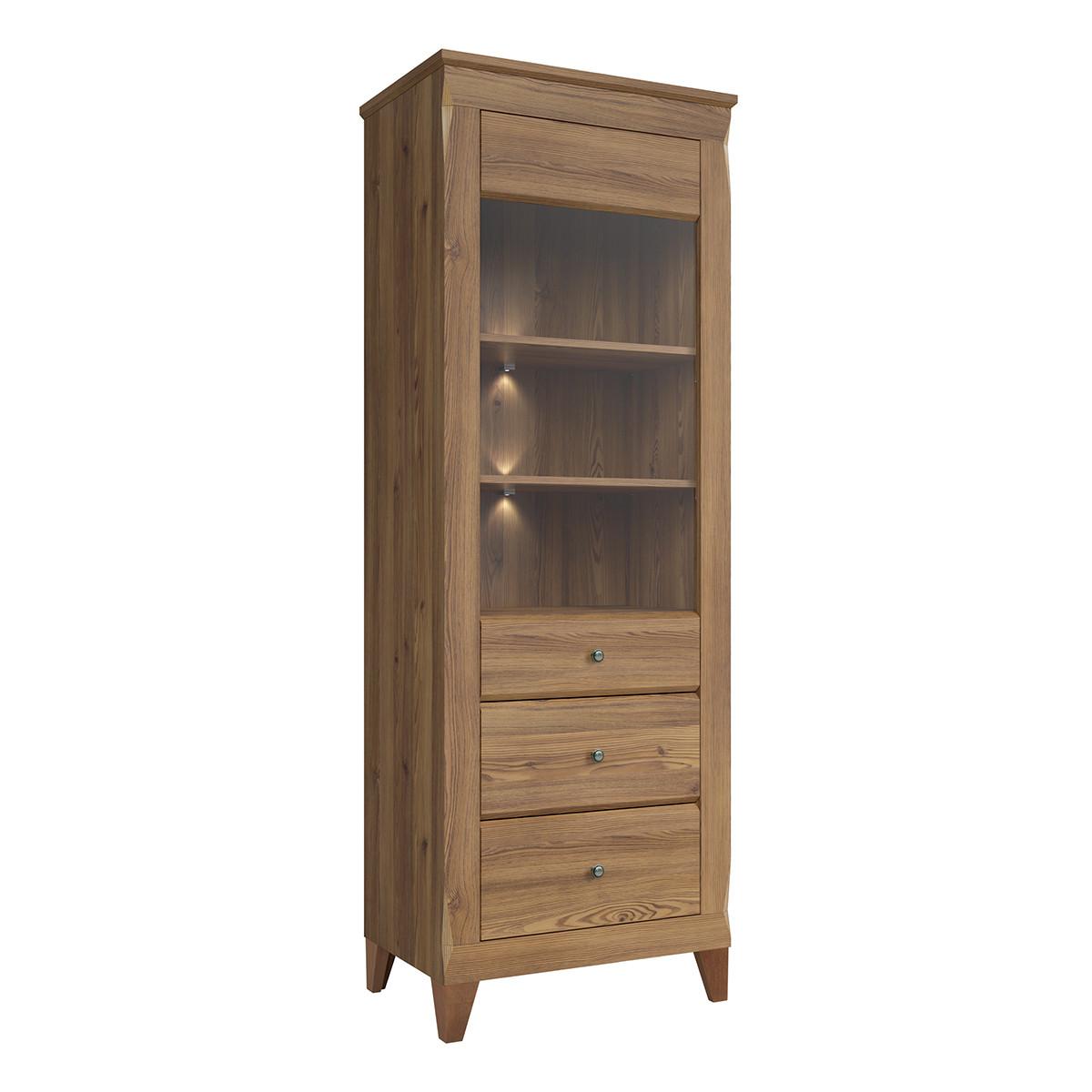 VITRINE Raya Holz - Braun, Holzwerkstoff (72/202/47cm) - Petits-meubles