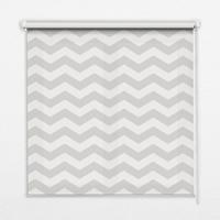 INNENROLLO - Fensterrollo - Rollo - 100x100 cm - Graue Zickzacklinien - Grau, Kunststoff (100/100/0.5cm) - TULUP