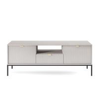 TV-SCHRANK Vellore Grau 154 cm - Goldfarben/Schwarz, Holzwerkstoff/Metall (154/56/39cm) - Selsey