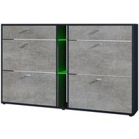 SCHUHSCHRANK Today Fronten in Braun meliert - Graubraun, Holzwerkstoff (155.5/95/28cm) - Vladon