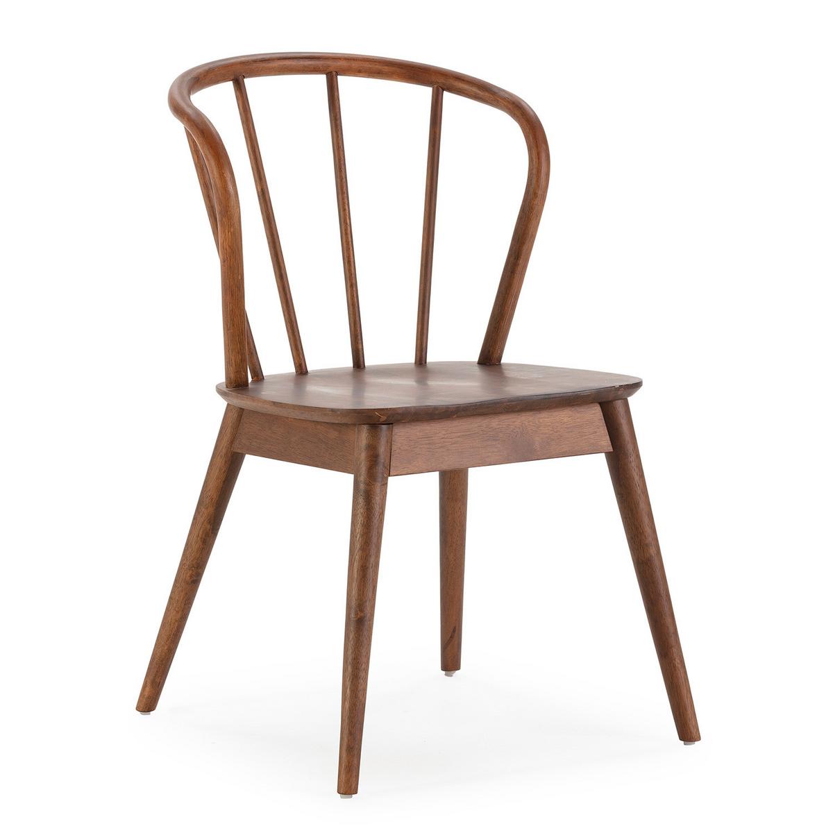 STUHL 2er-Set Brisa Walnussfarbe, Massivholz - Walnussfarben, Holz (47/83/59cm) - VS Venta-stock