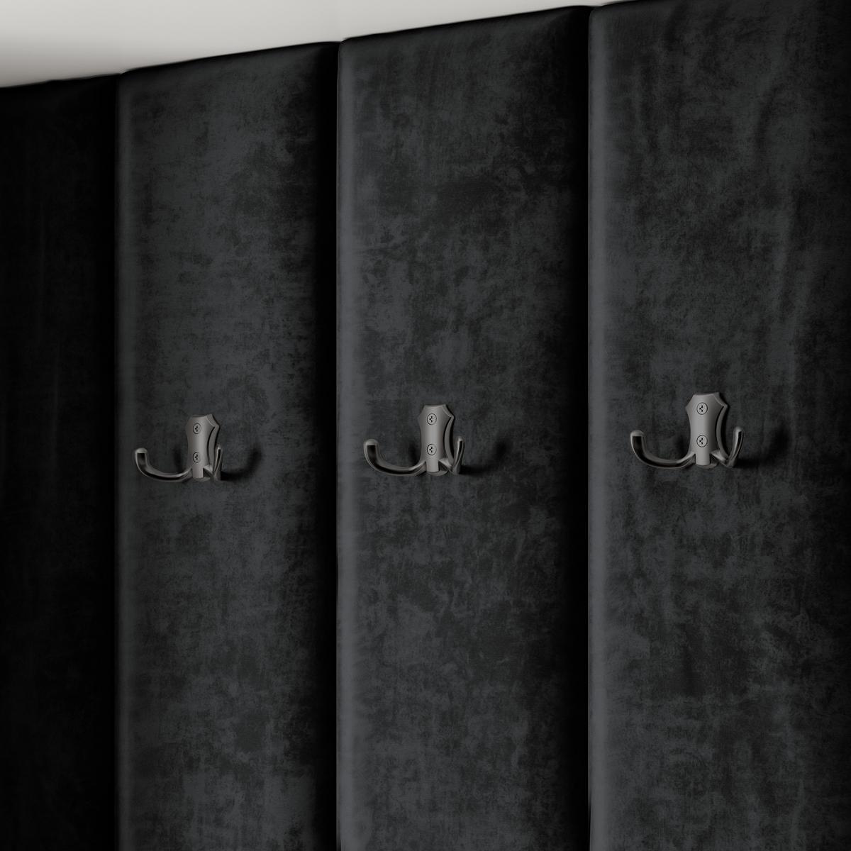 GARDEROBENSCHRANK REMA 180/240/60 cm Modern Eichefarben - Eichefarben/Schwarz, Holzwerkstoff (180/240/60cm) - MASSENO