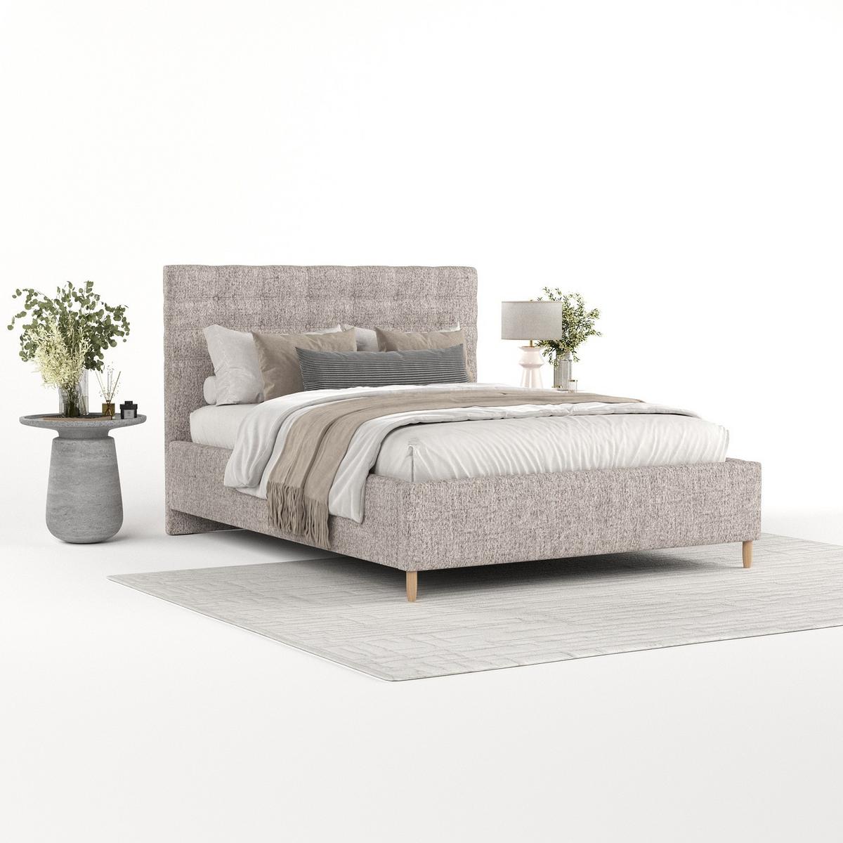 POLSTERBETT Soma 140/200 cm Beige im Neve Stoff - Beige/Naturfarben, Holz/Holzwerkstoff (140/200cm) - AltaBeds