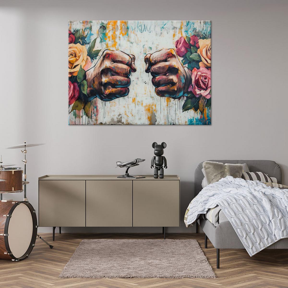 LEINWANDBILD Menschen & Charaktere 45x30cm - Multicolor, Textil (45/30cm) - Feeby