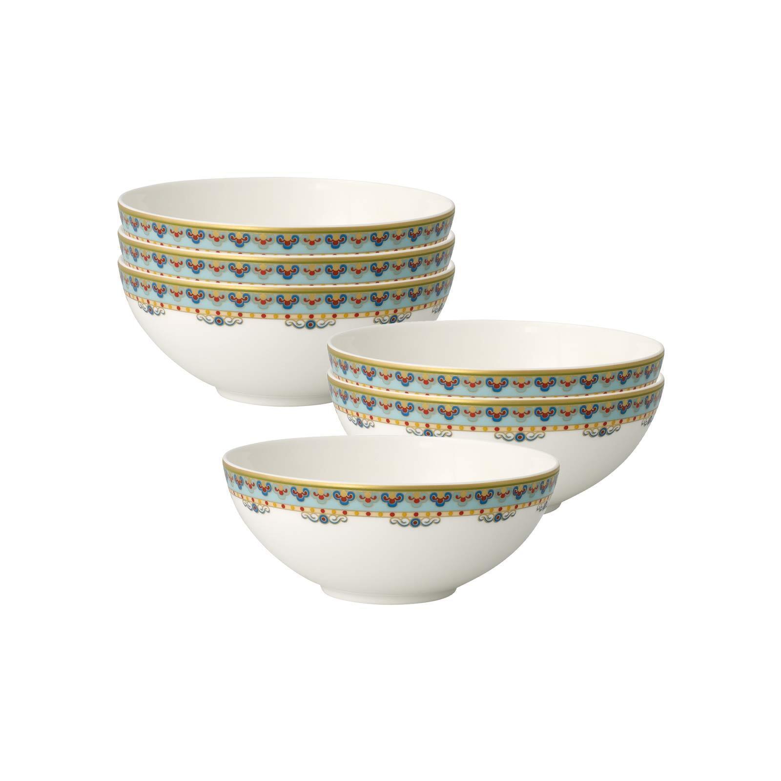 DESSERTSCHALEN Samarkand Aquamarin bunt ø 13 cm 6er Set - Multicolor, Keramik (13cm) - Villeroy & Boch