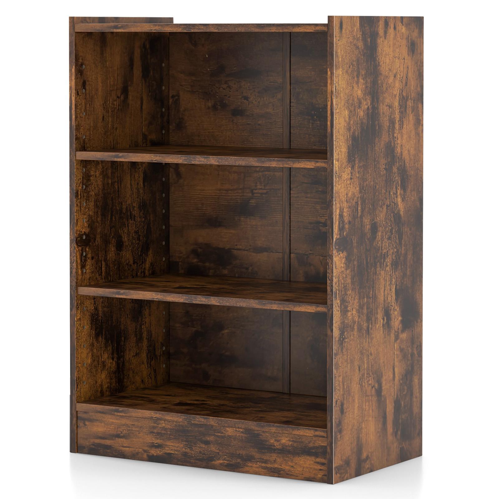 BÜCHERREGAL Braun - Braun, Holz (50/75/30cm) - COSTWAY