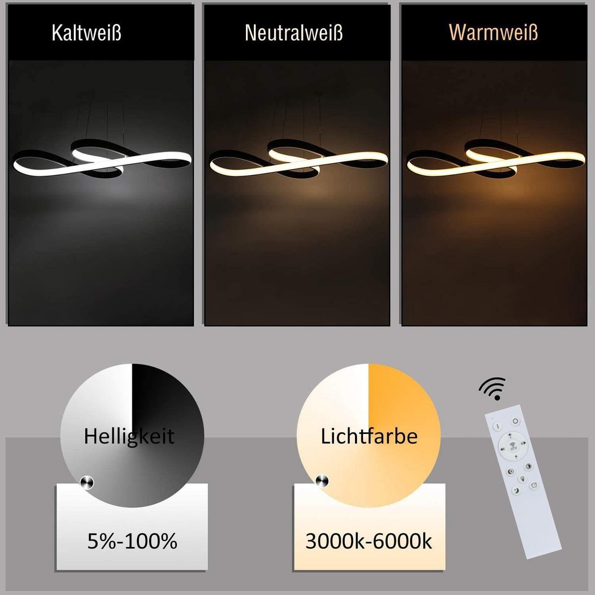PENDELLEUCHTE Musiksymbols 75/35/150 cm - Schwarz, Metall (75/35/150cm) - Nettlife