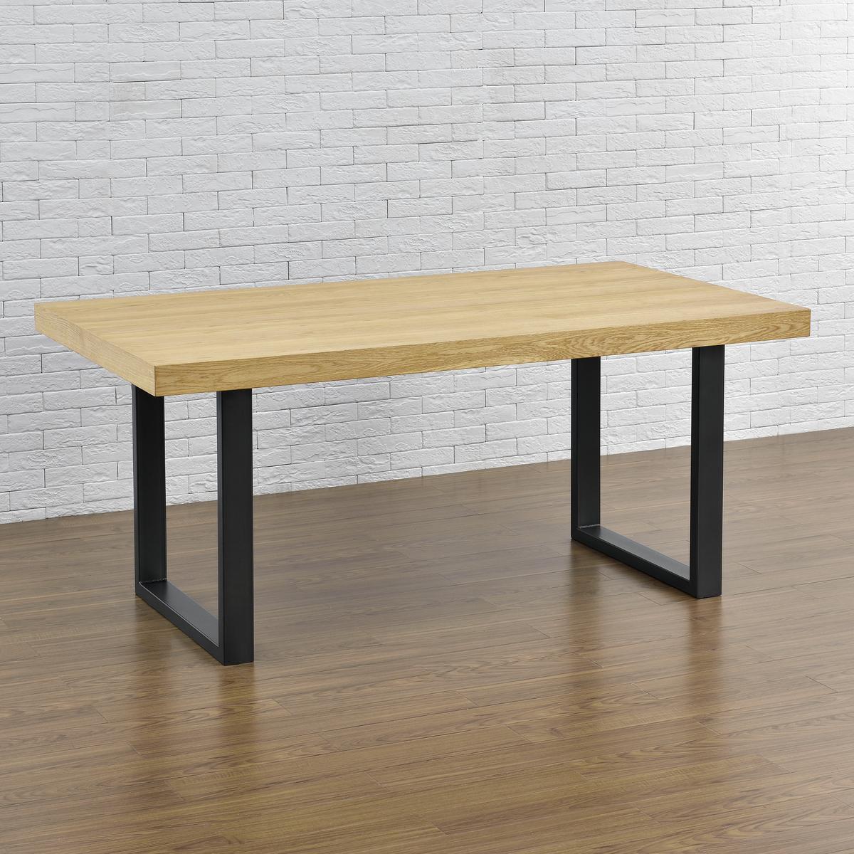 TISCHGESTELL-SET 2 TLG. Makers - Schwarz, Metall (70/72/8cm) - [en.casa]