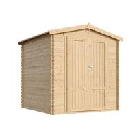 HOLZ-GARTENHAUS 3,53 m² TIMBELA M343F1 - Naturfarben, Holz (216/218/206cm) - Timbela