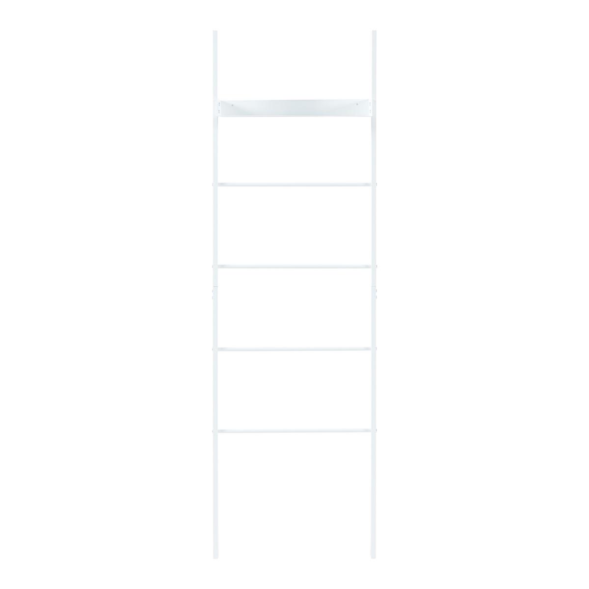 LEITERREGAL Øksnes - Weiß, Metall (50/160/27.5cm) - [en.casa]