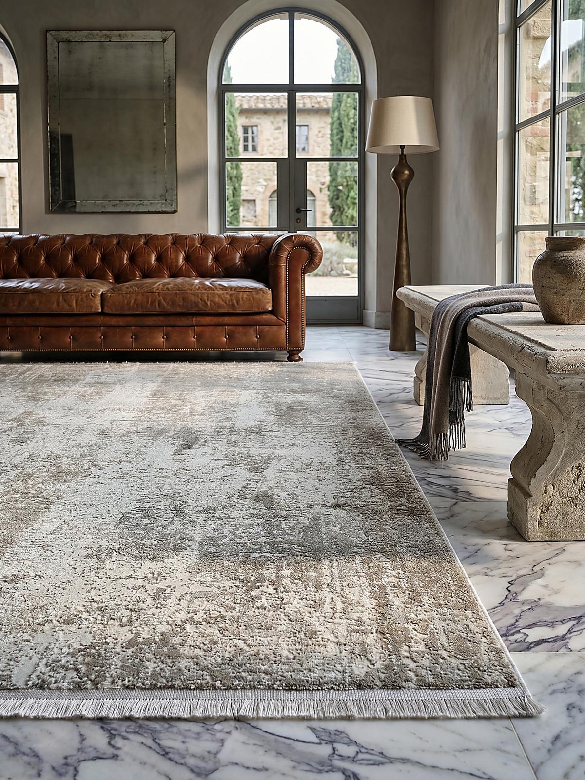 KURZFLORTEPPICH Vintage VARA Polyester Beige 200 x 290 cm - Beige, Textil (200/290cm) - KADIMA DESIGN