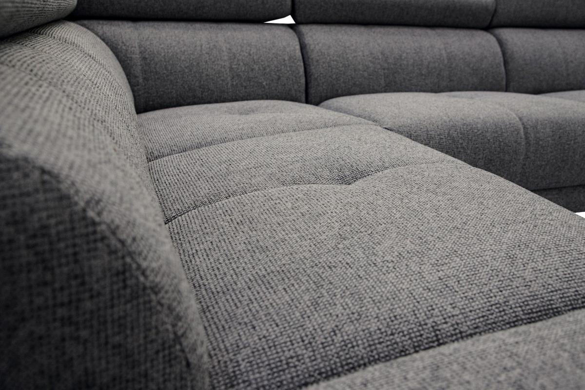 ECKSOFA FIERO 5-Sitzer mit 1 Relaxfunktion, dunkelgrau - Dunkelgrau, Holzwerkstoff/Textil (228/290cm) - Wozimo